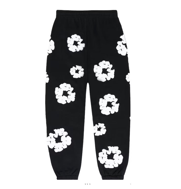 DENIM TEARS COTTON WREATH SWEATPANTS BLACK – ONE OF A KIND