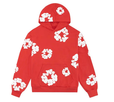 DENIM TEARS COTTON WREATH HOODIE RED