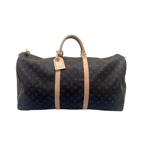 LOUIS VUITTON KEEPALL 60 BEIGE STRAP