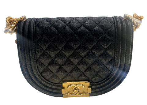 CHANEL CRUISE COLLECTION CAVIAR  BLACK/ GOLD