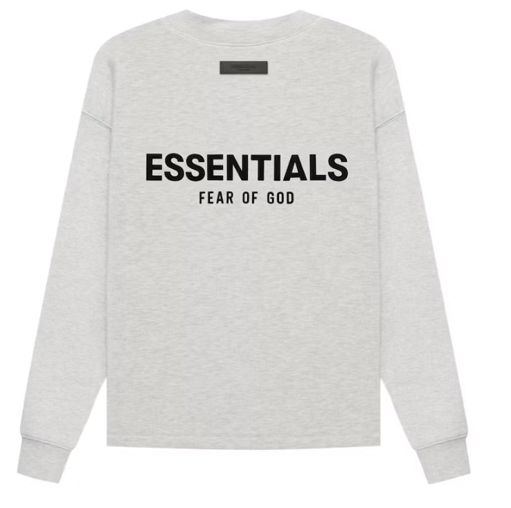 ESSENTIALS CLOTHING ESSENTIALS FOG RELAXED CREWNECK LIGHT HEATHER OATMEAL SS22