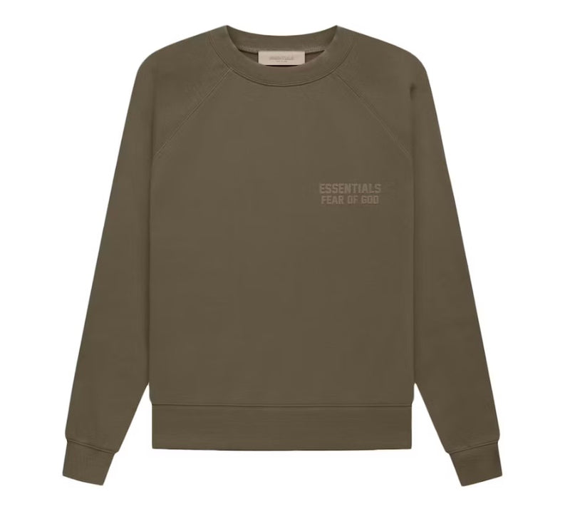 ESSENTIALS FOG CREWNECK WOOD