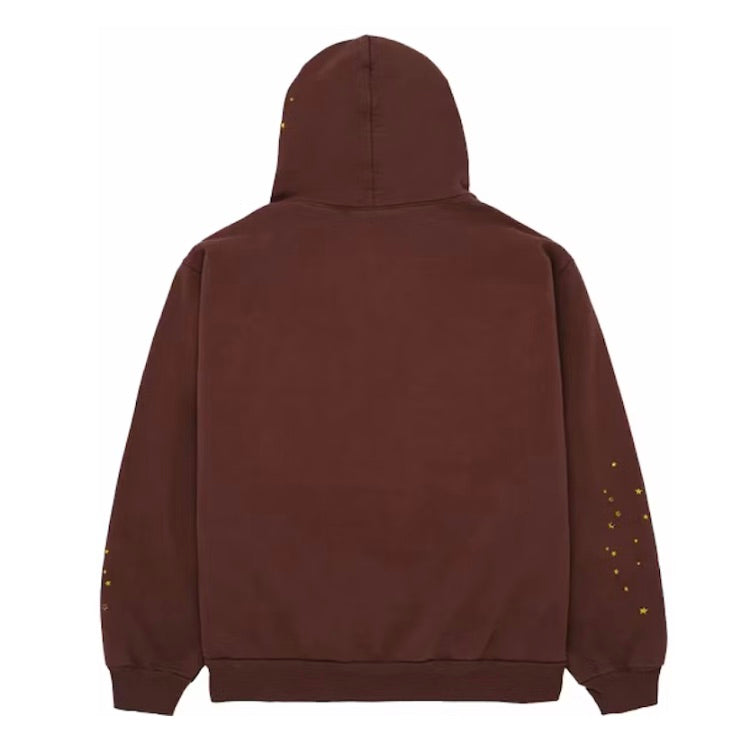 SP5DER WEB HOODIE BROWN