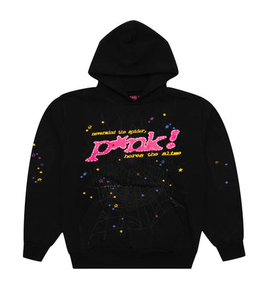 SP5DER P*NK HOODIE NOIR