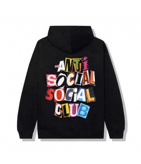 ANTI SOCIAL SOCIAL CLUB TORN PAGES OF OUR STORY HOODIE BLACK