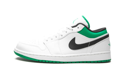 JORDAN 1 LOW WHITE LUCKY GREEN BLACK