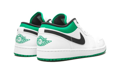 JORDAN 1 LOW WHITE LUCKY GREEN BLACK