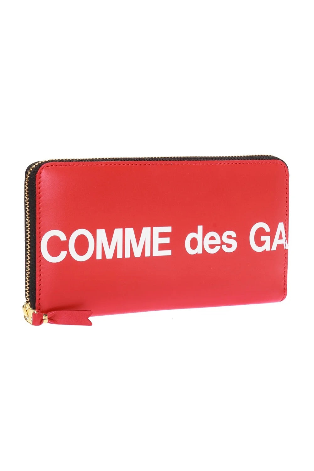 COMME DES GARÇONS HUGE LOGO CONTINENTAL WALLET RED