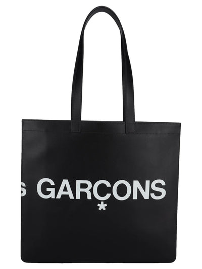 COMME DES GARÇONS BLACK PRINTED TOTE BAG