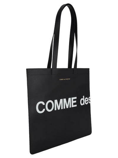 COMME DES GARÇONS BLACK PRINTED TOTE BAG