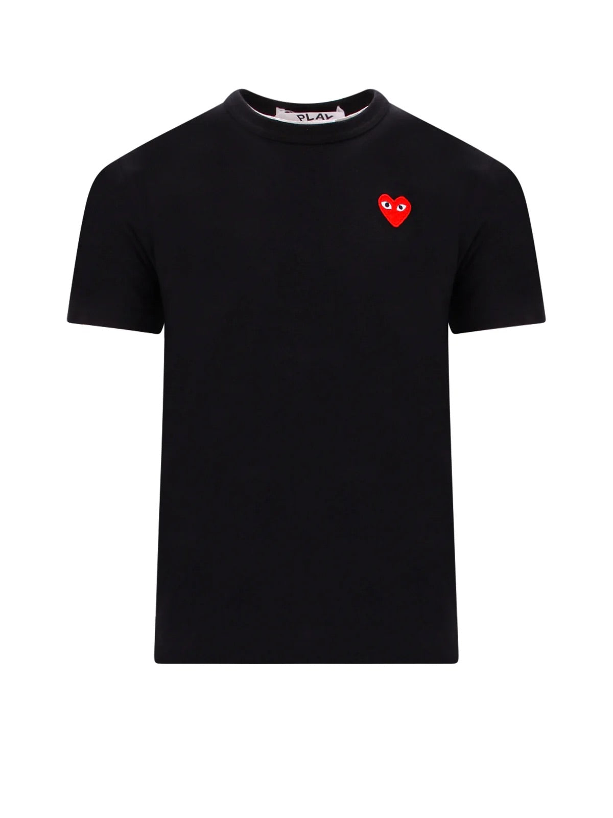 COMME DES GARÇONS HEART LOGO BLACK / RED T-SHIRT (W)