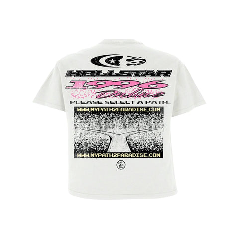 HELLSTAR PIXEL T-SHIRT WHITE – ONE OF A KIND - Main Image
