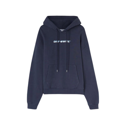 OFF WHITE BETWEEN ARROW OVER HOODIE NAVY