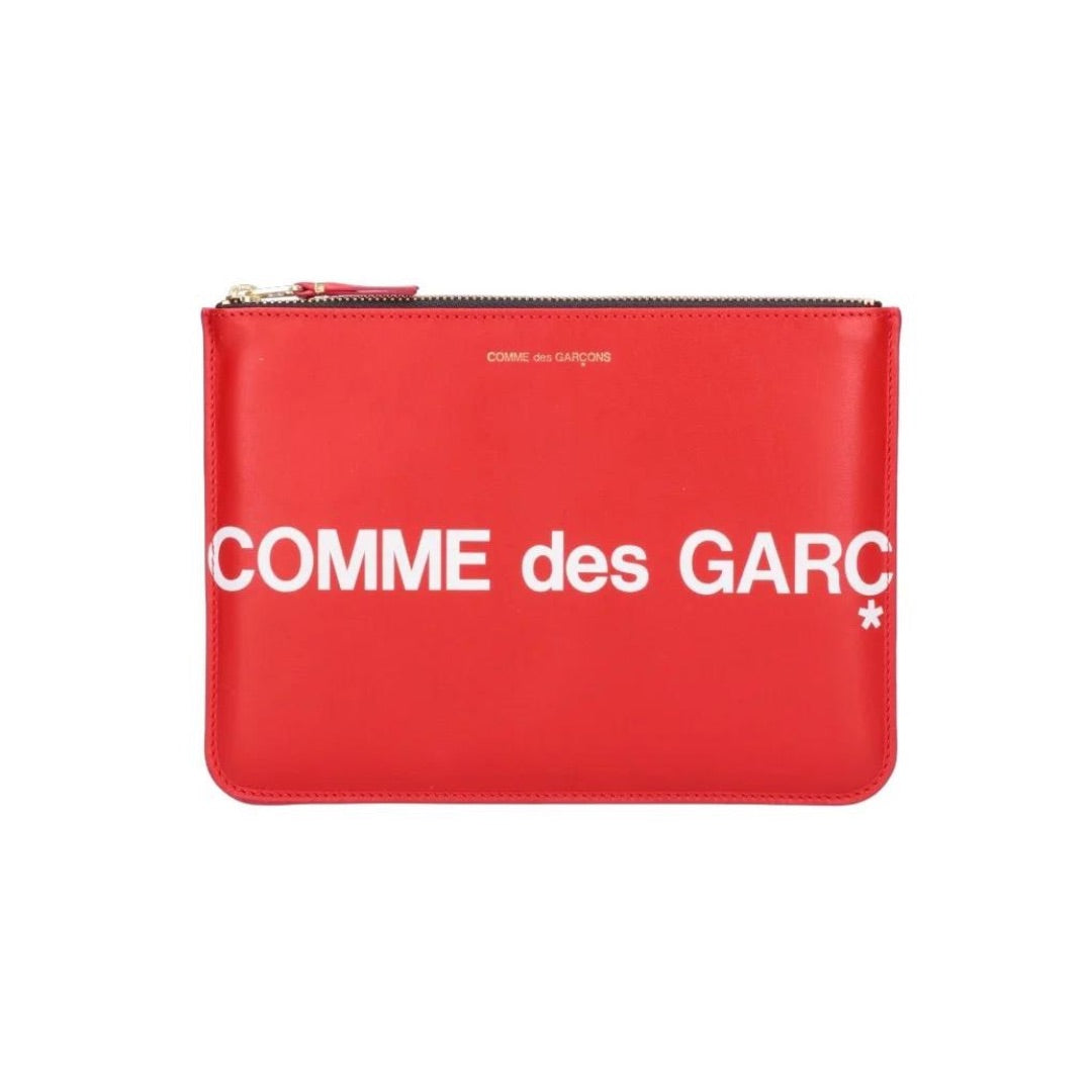 COMME DES GARÇONS HUGE CLUTCH LARGE LOGO RED