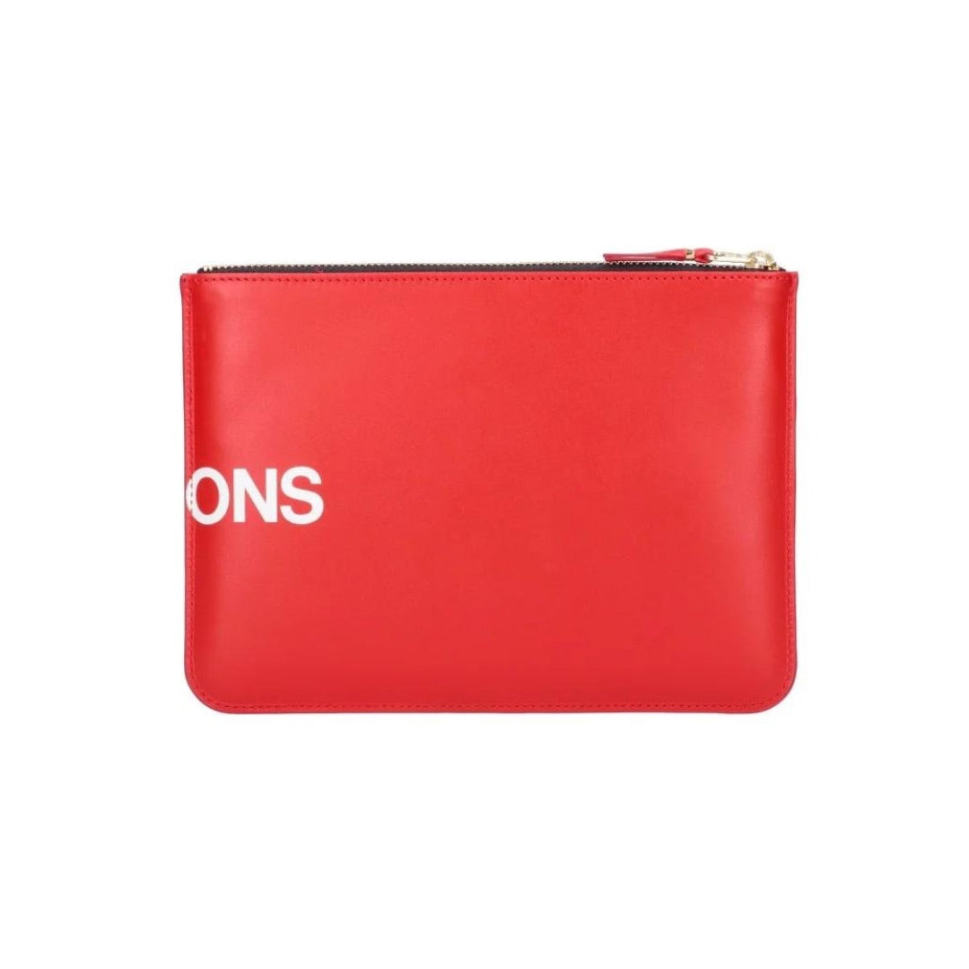 COMME DES GARÇONS HUGE CLUTCH LARGE LOGO RED