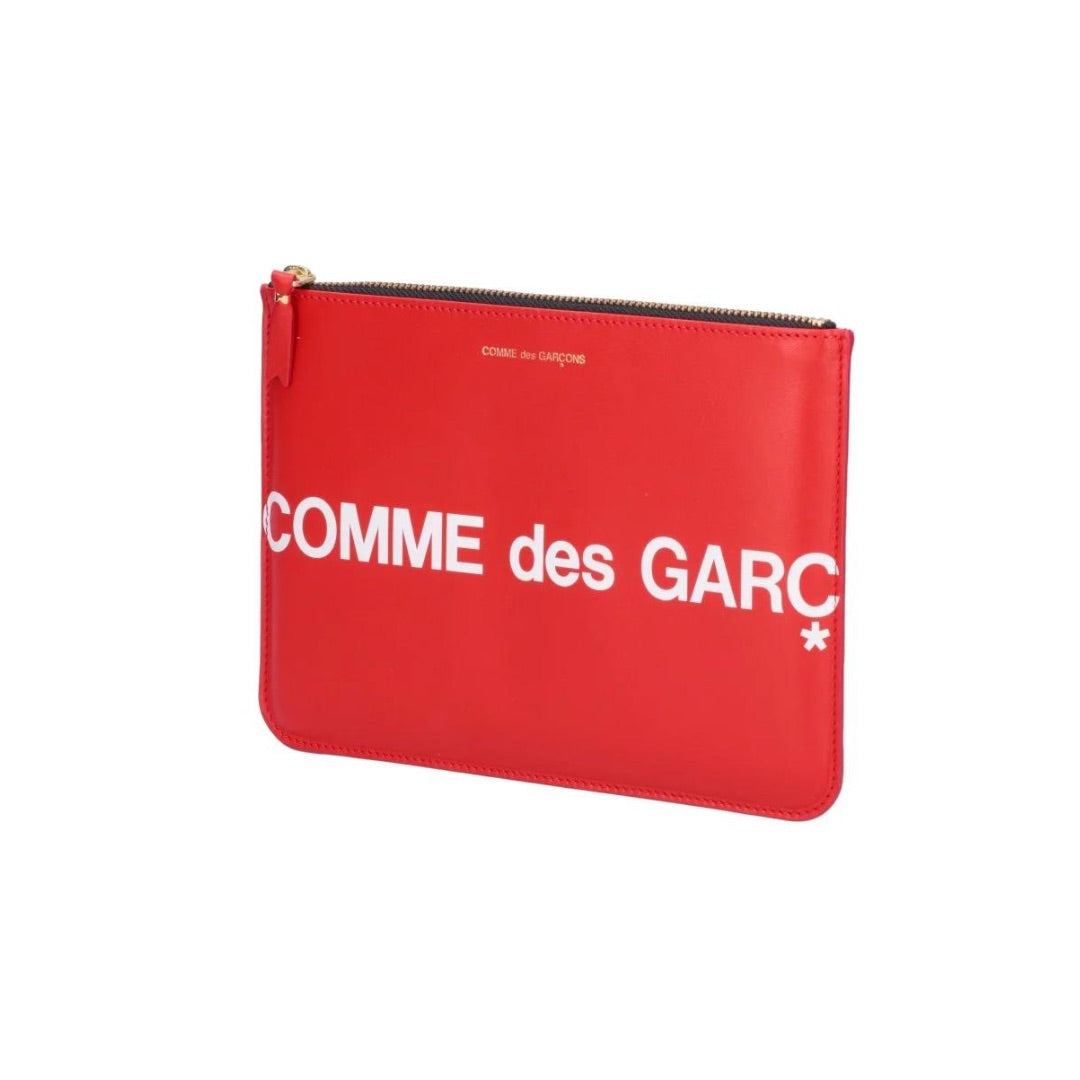 COMME DES GARÇONS HUGE CLUTCH LARGE LOGO RED