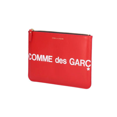 COMME DES GARÇONS HUGE CLUTCH LARGE LOGO RED