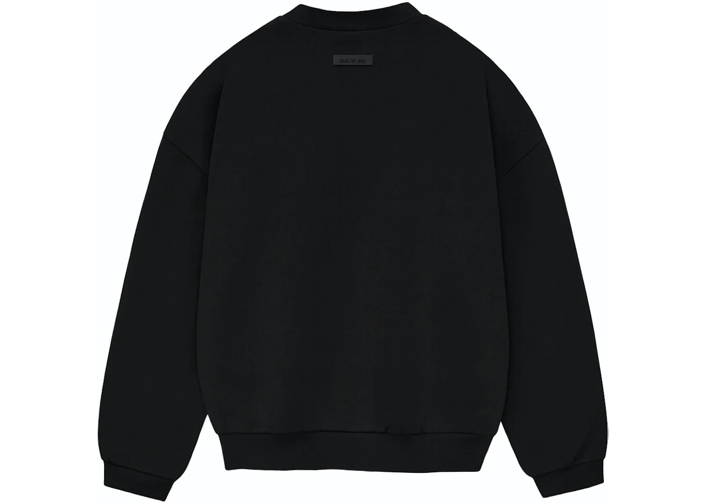 ESSENTIALS FOG CREWNECK JET BLACK