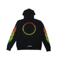 CHROME HEARTS CLOTHING CHROME HEARTS MULTI COLOR HORSE SHOE FLORAL HOODIE BLACK
