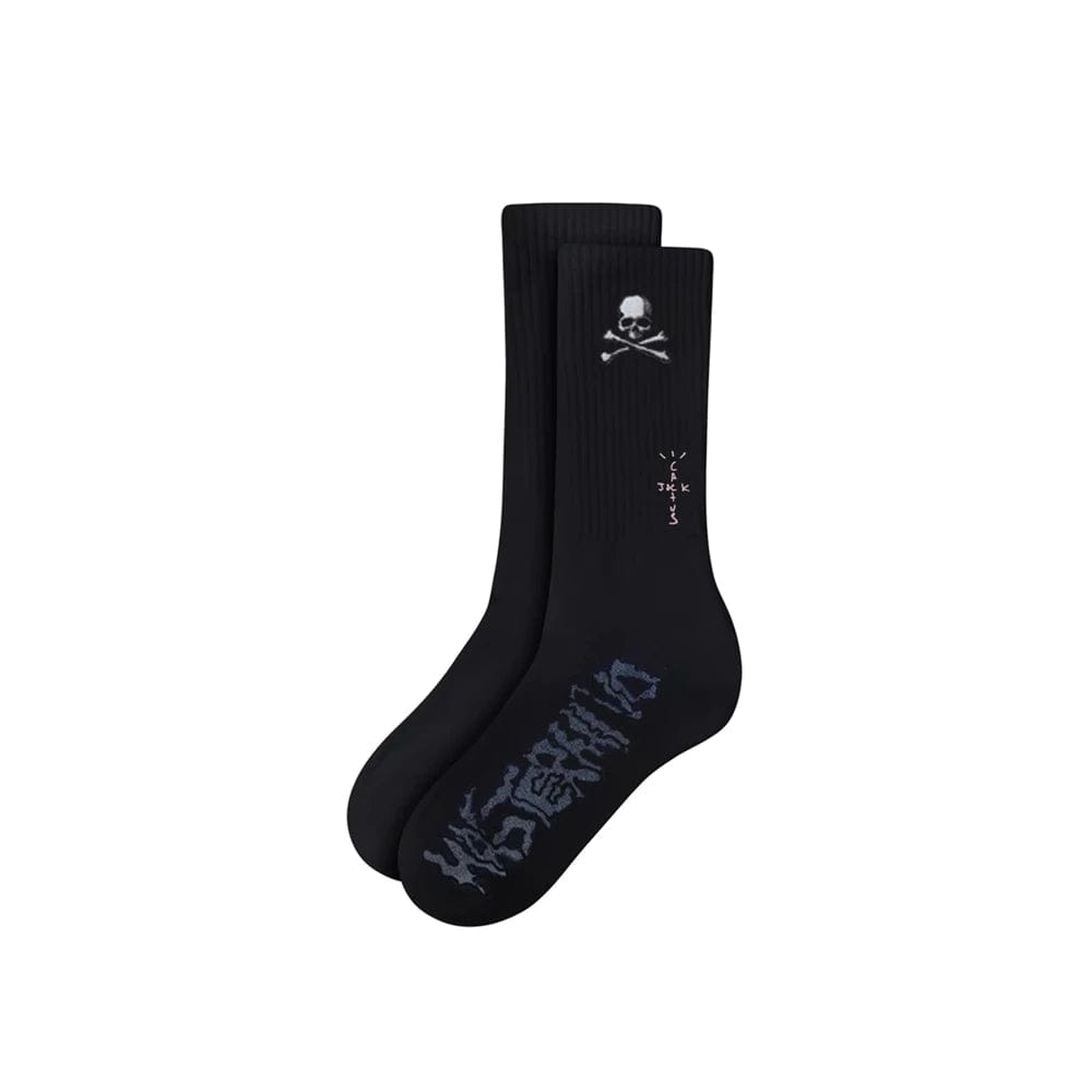 TRAVIS SCOTT ACCESSORIES TRAVIS SCOTT CACTUS JACK FOR MASTERMIND SOCKS BLACK (1 PACK)