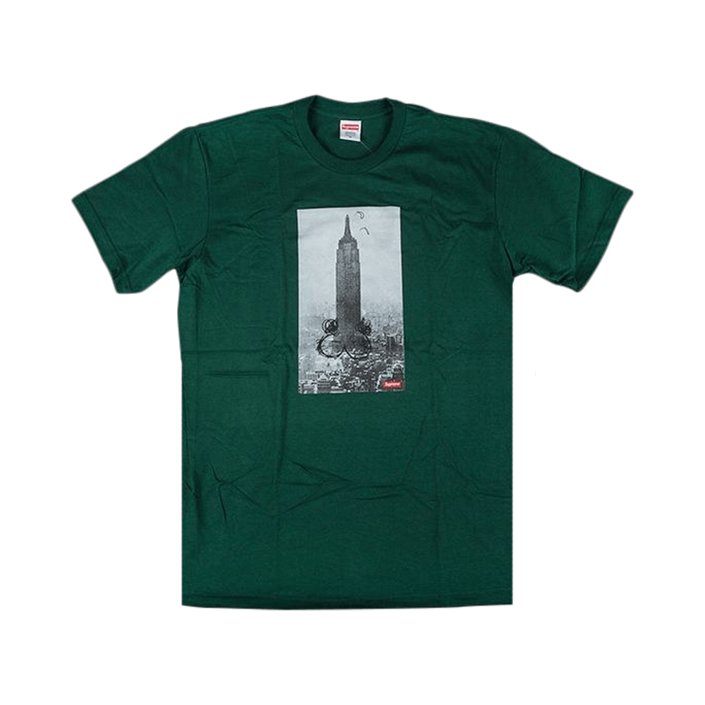 SUPREME CLOTHING SUPREME MIKE KELLEY EMPIRE STATE TEE GREEN
