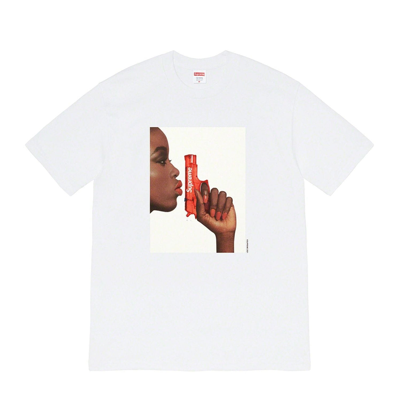 SUPREME CLOTHING SUPREME WATER GUN TEE SHIRT WHITE SUP-WAPTWH