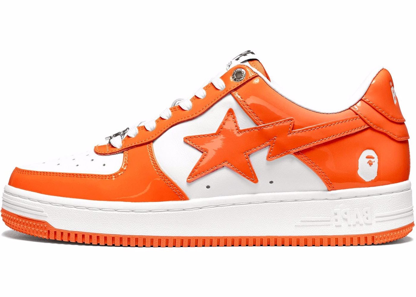 BAPE SHOES A BATHING APE BAPE STA LOW ORANGE