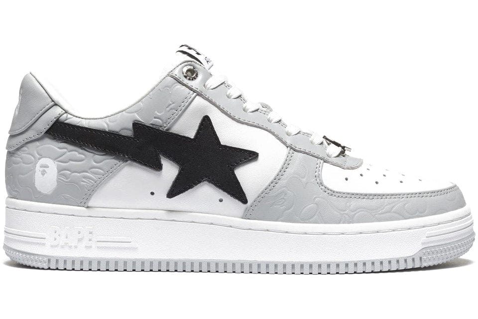 BAPE SHOES A BATHING APE BAPE STA WHITE / GREY / BLACK