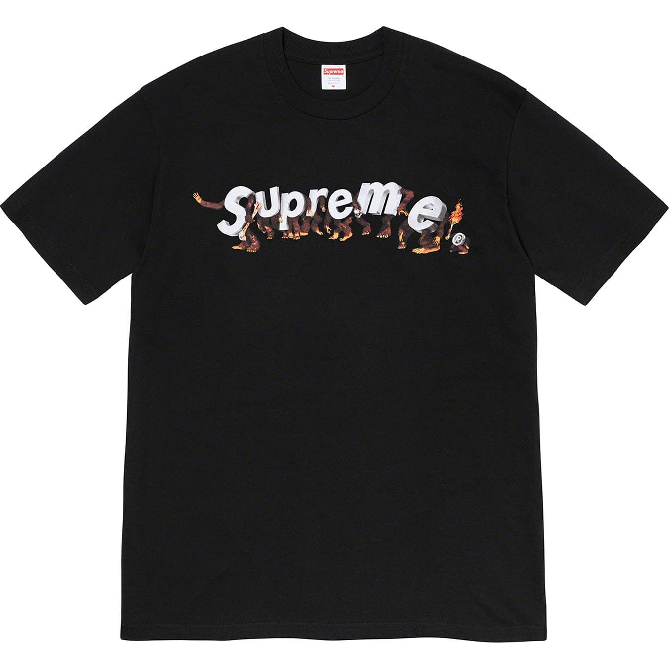 SUPREME CLOTHING SUPREME APES TEE BLACK X7rH-Rtdx