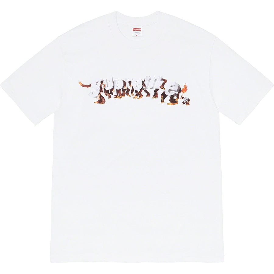 SUPREME CLOTHING SUPREME APES TEE BLANC