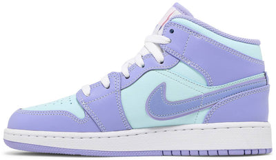 JORDAN SHOES JORDAN 1 MID 'AQUA PURPLE' GS 554725500