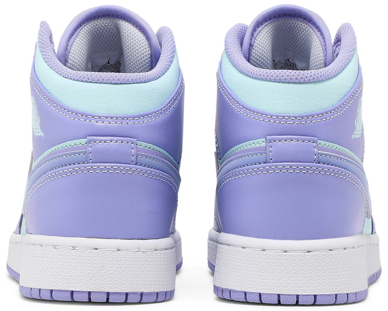 JORDAN SHOES JORDAN 1 MID 'AQUA PURPLE' GS 554725500