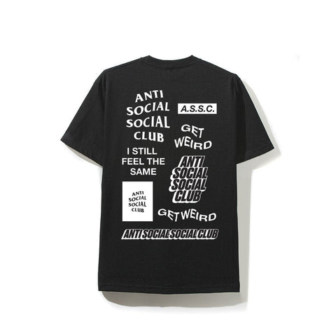 ANTI SOCIAL SOCIAL CLUB CLOTHING ANTI SOCIAL SOCIAL CLUB MULTI PRINT TEE BLACK