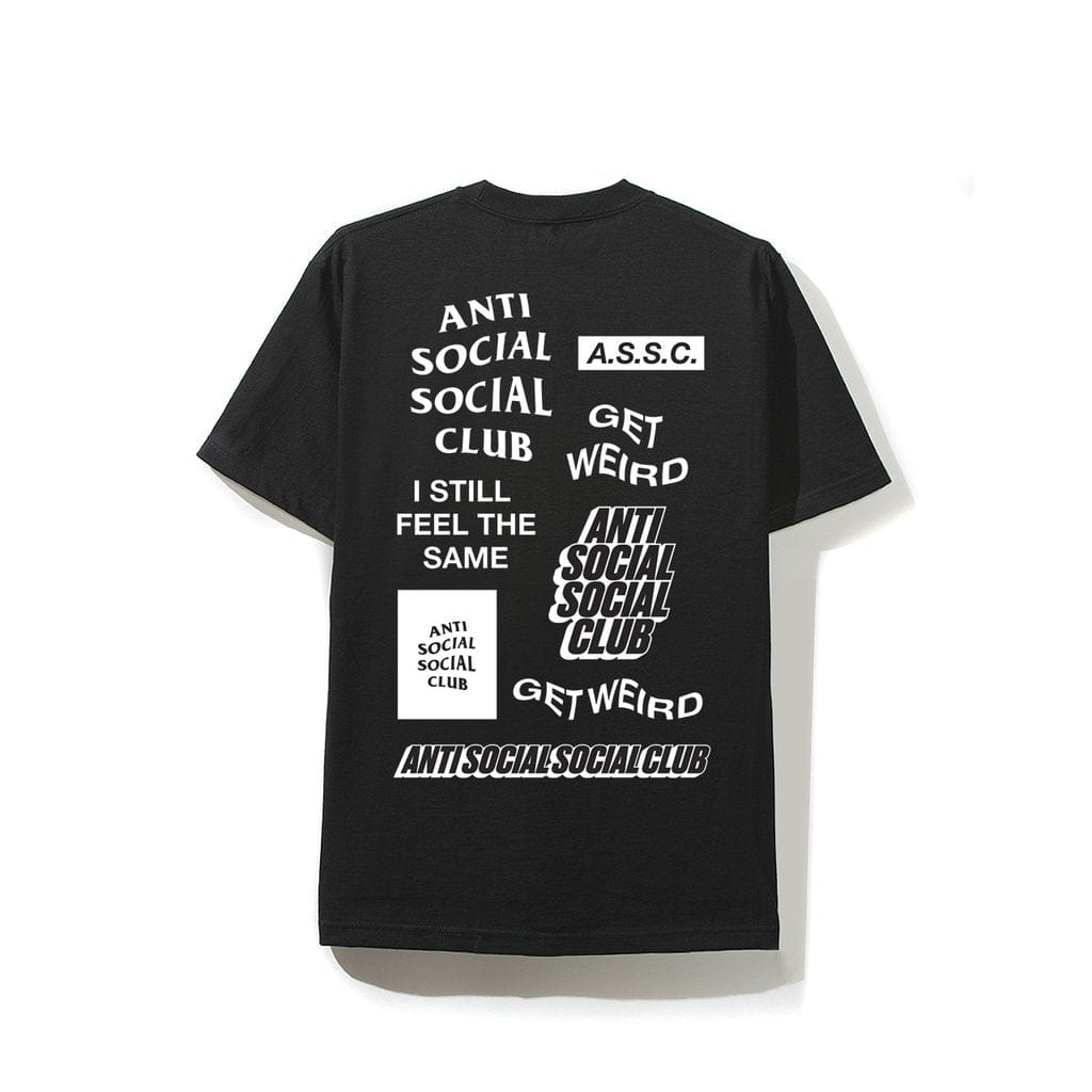 ANTI SOCIAL SOCIAL CLUB MULTI PRINT TEE BLACK – ONE OF A KIND