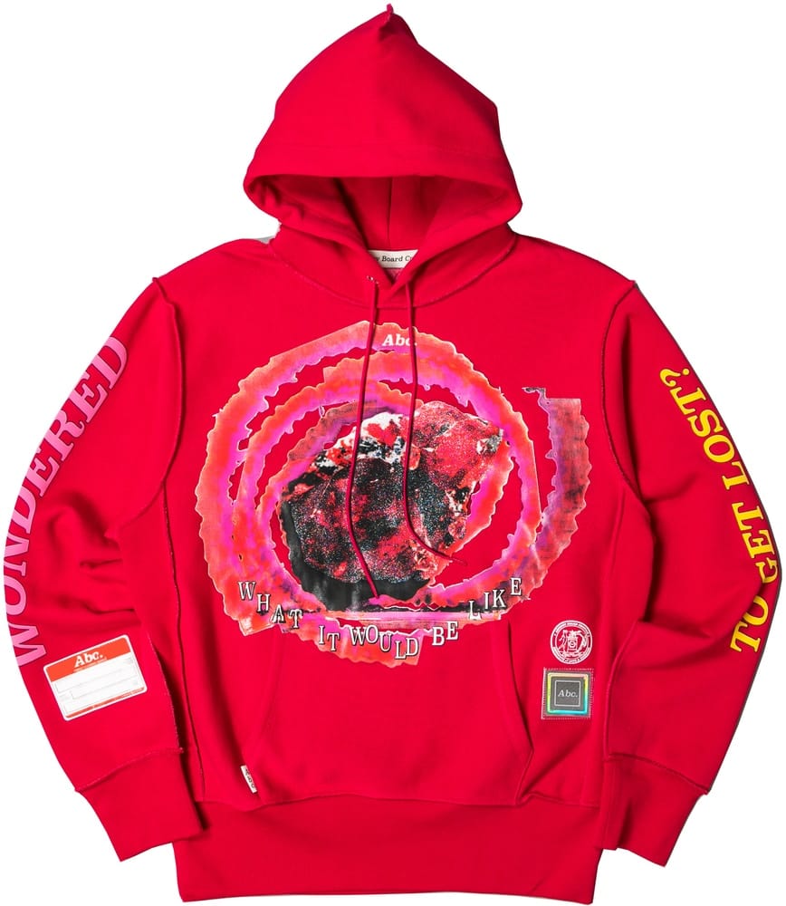 ADVISORY BOARD CRYSTALS CLOTHING ADVISORY BOARD CRYSTALS SAVE THE PLANET HOODIE RED