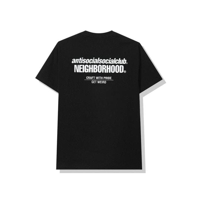 ANTI SOCIAL SOCIAL CLUB CLOTHING ANTI SOCIAL SOCIAL CLUB X NEIGHBORHOOD CAMBERED TEE BLACK