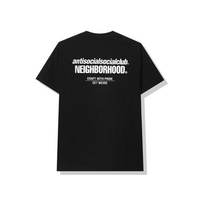 ANTI SOCIAL SOCIAL CLUB CLOTHING ANTI SOCIAL SOCIAL CLUB X NEIGHBORHOOD CAMBERED TEE BLACK