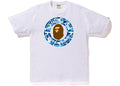 BAPE CLOTHING BAPE ABC CAMO BUSY WORKS TEE WHITE/BLUE