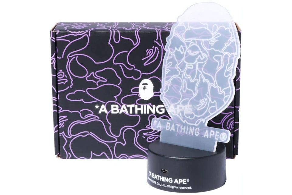 BAPE ACCESSOIRES BAPE APE HEAD LED STAND NOIR