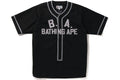 BAPE CLOTHING BAPE BASEBALL SHIRT BLACK