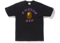 BAPE CLOTHING BAPE BLUE/ORANGE KATAKANA BLACK TEE