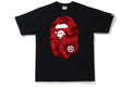 BAPE CLOTHING BAPE BIG HEAD TEE BLACK/RED