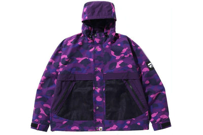 BAPE CLOTHING BAPE PURPLE CAMO RELAXED HOODIE JACKET