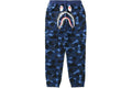 BAPE CLOTHING BAPE CAMO SHARK SWEATPANTS NAVY