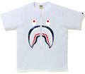 BAPE CLOTHING BAPE COLOR CAMO SHARK TEE WHITE/NAVY