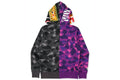 BAPE CLOTHING BAPE COLOUR CAMO TIGER SHARK HALF FULL ZIP HOODIE 8MC_lWWH8