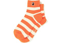 BAPE ACCESSORIES BAPE HOOP ANKLE SOCKS ORANGE ARV8sanic