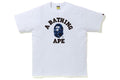 BAPE CLOTHING BAPE CAMO COLLEGE TEE WHITE / BLUE