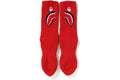 BAPE ACCESSORIES BAPE SHARK SOCKS RED
