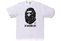 BAPE CLOTHING BAPE SPACE CAMO BIG APE HEAD TEE WHITE